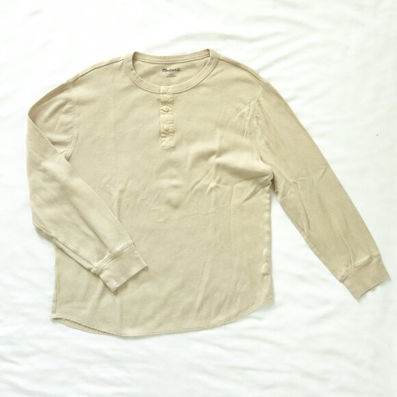 Madewell Thermal Henley Tee - Picture 1 of 3